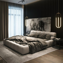 Italian technology cloth bed modern minimalist master bed designer double bed soft bag Wabby wind baxter wedding bed