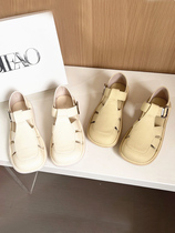 Morning dew dense ~ all-match not tired feet sports Roman sandals female retro fairy wind pig cage beach shoes