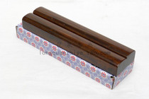 Medium-sized smooth town paperweight solid wood press strip 3 3 * 25cm gift paper box four treasures