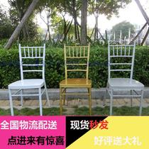 Wedding chair Bamboo chair Hotel banquet chair Dining chair Outdoor lawn wedding chair Golden chair White chair Factory direct sales
