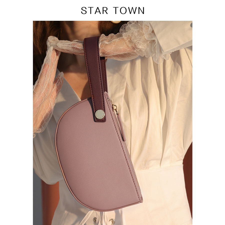 STARTOWN niche design bag female 2018 autumn and winter new retro hit color clutch bag simple girl bag