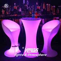 LED luminous supplies iron paint bar outdoor banquet party party acrylic table luminous bar table factory direct sales