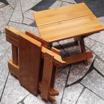 Bamboo folding foot washing stool portable household bamboo wood Maza outdoor fishing chair small bench small stool