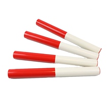 Passing track and field competition plastic PVC relay baton 100 meters red and white high strength standard durable