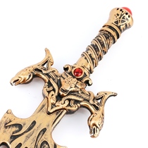 Plastic toy knife dream model Shield sword weapon Blue Dragon Sword boy children Emperor Sword hero three countries
