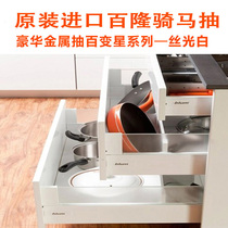 Blum hundred variable star cabinet damping riding drawer track mercerized white tra black luxury pumping slide