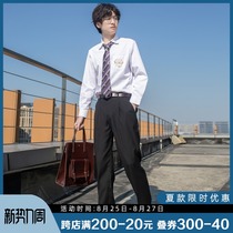  Spot after school black gray blue solid color pants DK uniform pants boys school uniform Japanese student pants suit pants