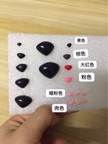 Love to eat peach imported triangle black brown flesh color straight foot nose poke wool felt doll nose accessories