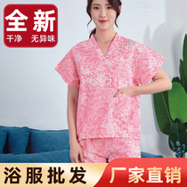 Disposable bath clothes Sweat steaming clothes Mens sauna clothes Beauty salon pajamas Womens reflexology massage shop Bath center clothes