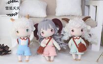 (109)Sheep Baa Baa kindergarten three small illustration Hand wool tutorial Doll doll crochet illustration