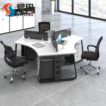 Desk Trio Six-person Position Brief Modern 3 People 6 People Office Furniture Composition Screen Holder Staff Computer Desk