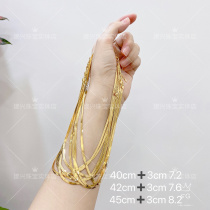 Jianxing jewelry physical store gold 999 snakeskin necklace bracelet live special shooting precious metal does not support return