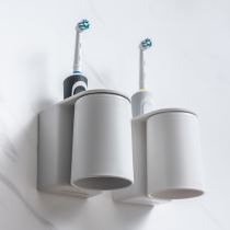 Magnetic wall-mounted wall-mounted mouthwash cup toothbrush shelve free of punch toothbrushing cup hanging wall-type draining containing box lovers cup