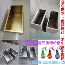 Outdoor metal stainless steel flower box Flower pool altar rectangular flower trough Sales department pendulum combination planting floral art