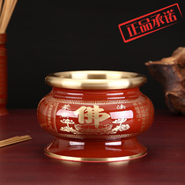 Xin manufacturer straight for pure copper incense stove round through Buddha bronze incense stove home pendulum incense burner incense stove incense