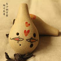 Introduction hand-painted cartoon six-hole beginner tone AC flute student instrument night market stall gift Ocarina