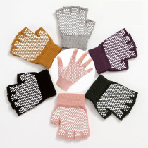Cotton Yoga Gloves Ladies Professional Sports Fitness Cycling Non-slip Air Yoga Half Finger Four Seasons Yoga Supplies