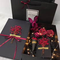 Valentine's Day Fresh and Exquisite Accompanying Gift Is Rectangular Birthday Large Gift Box Packing Box ins Gift Box Net Red