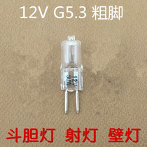  12V 20W 35W 50W 70w Ceiling light Dare light Spotlight G5 3 thick foot halogen lamp bead bulb 10pcs