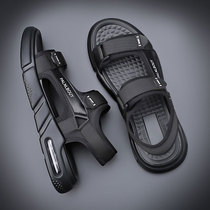 Tide Card Sandals Men 2022 New Trends Casual Sandals Anti Slip Soft Bottom Men Waterproof Magic Sticker Beach Shoes