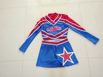 Factory price direct sales cheerleader clothing jump exercise clothing womens La La exercise bodybuilding clothing stage performance clothing