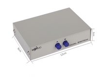 Meituo dimension MT-232-2 serial port switcher two in one out 2 in 1 out manual VGA switcher