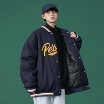 Baseball clothing cotton jacket women autumn and winter 2021 New ins tide Korean loose thick bf cotton jacket students