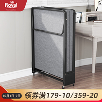 Noon rest bed strong nap folding bed single office simple portable recliner folding wooden bed