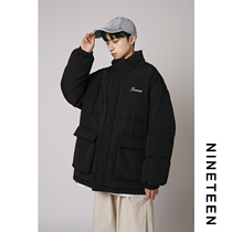 19 autumn 2021 winter new tooling cotton coat Japanese loose padded student youth coat men