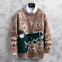 12-year-old boy sweater autumn and winter 13 trend sweater 14 junior high school students big boy 15 thin base shirt teenagers