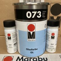 Marabu German Malebao Ink GL073 Black GL070 White Metallic Glass Ink Spot