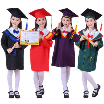 Special Price New Kindergarten Graduation Suit Childrens Doctoral School Bachelors School Elementary School Students Graduation Photo Gown Costumes