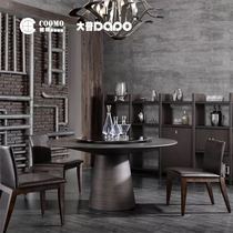 DAPO Great Pu Furniture DT16 Table Furniture Restaurant Round Table With Turntable Dining Chair Brief Modern