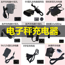 Electronic scale charger friendly sound 4v 6v round hole two holes Bailens commercial folding station called universal power cord