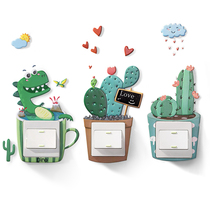 Switch applid cute rims cover protective sleeves Decorative Wall Stickler minimalist Hyundai Nordic Wind Cartoon Creative stickers cover ugly