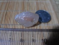 Gobi Agate rough shape Agate silver root Agate carving material Sugar heart Agate rough necklace pendant