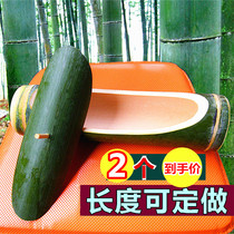 Freshly made horizontal bamboo steaming tube barbecue bamboo tube rice tableware decorative bamboo material commercial steamed rice bamboo tube