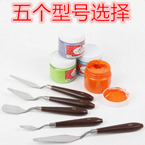 Direct selling gouache watercolor paint adjustment knife stainless steel scraper oil painting acrylic knife color shovel art painting tools