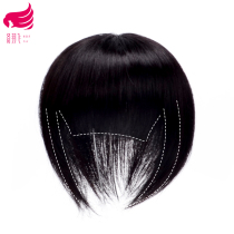 Hair on the top of the head is scarce to cover the white hair patch Female real hair incognito invisible hair top patch bangs wig piece