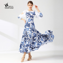 The beautiful new modern dance dress 2108 adult national standard dance dress Waltz dress