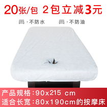 90x215cm disposable bedspread beauty salon special sheets Massage mattress travel non-woven fabric with elastic 20 sheets