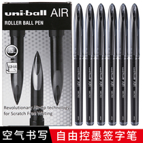 Japan uniball Mitsubishi signature pen black technology air gel pen UBA188 black business high-grade straight liquid student blue red water pen official flagship store 0 5 0 7