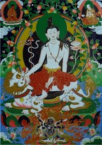 j knot The Lion Roar Guanyin portrait recited the Lion Roar to the mirror with the Lion Roar Guanyin portrait Paper Two-sided plastic packaging