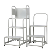 Liyu three-step ladder supermarket warehouse household climbing ladder mobile platform truck storage shelf ladder Shanghai recommended