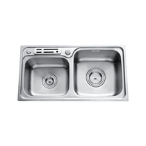 HEGII Stainless Steel Double Basin HMB231A