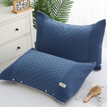 Four-corner buckle pillow towel a pair of gauze adult high-end buckle non-slip sweat-absorbing cover towel pillow
