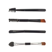 5 Mini Double eyebrow brush short portable soft brush head eyebrow beauty tool beginner spiral eyelash