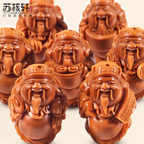 Su Xuan Olive Core Carving Eight God of Wealth Hand String Mens Plate Playing Olive Core Big Seed Chicken Blood Core Pure Handmade God of Wealth