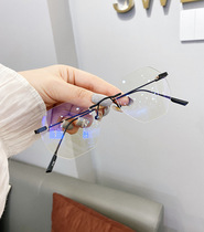 Douyin small red book with anti-blue frame can be equipped with degree myopia glasses female Korean version of Chaoping eyes male