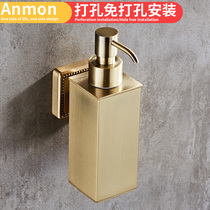 Hotel Wall American press soap dispenser black shampoo shower Dew bottle toilet stainless steel hand sanitizer box
